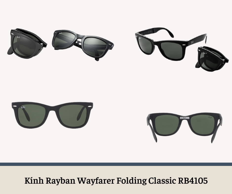 Mẫu kính Rayban Wayfarer Folding Classic 